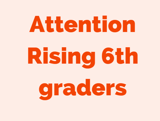 rising 6th graders