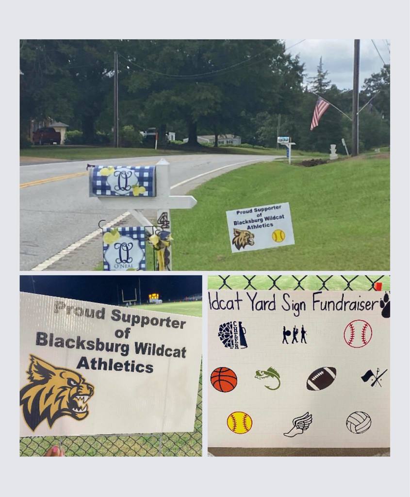 Facebook friends and Wildcat supporters The BHS Lady Cat Softball teams are selling yard signs as a fundraiser for their upcoming seasons. Each sign can be customized to support a specific team/s with various sports logos. The sign is $20, you can add two sports decals for $25.  We will be selling these signs at: •EVERY Home Varsity FB Game •BHS VB Games- 9/13 & 9/27 •BMS VB Games- 9/14 & 9/28 •BMS FB Game- 9/8 #wildcats